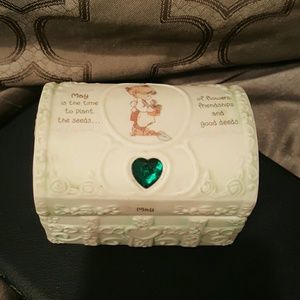 Precious Moments May Birthday Trinket/ Jewelry Box